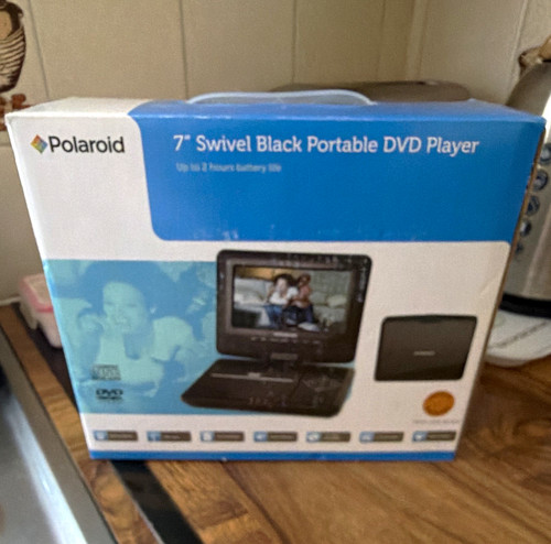 Polaroid 7in black portable - black,