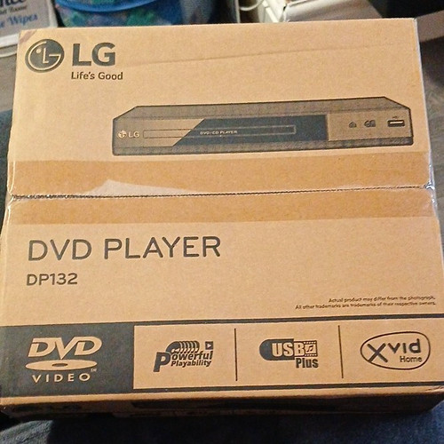 Dp132 dvd player - player, with