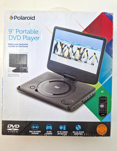 Polaroid portable dvd - 9",