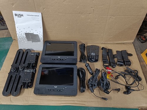Bush portable dvd player - 2x, 7"