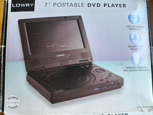 Lowry 7in portable dvd - lowry,
