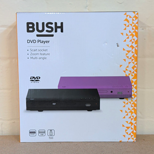 Bush dvd player black - bush, scart