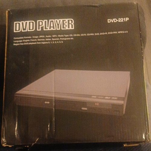 Dvd player 221p - dvd, black