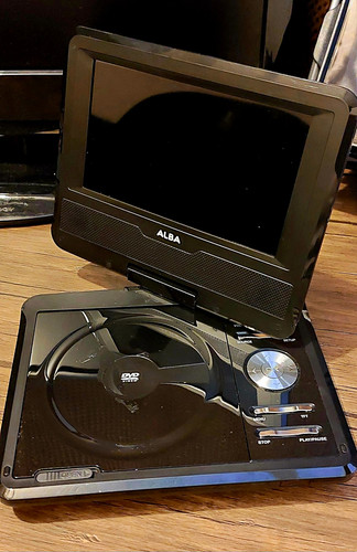 Alba portable dvd player black - alba,