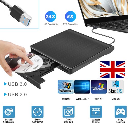 Usb external burner dvd cd - external, dvd/cd